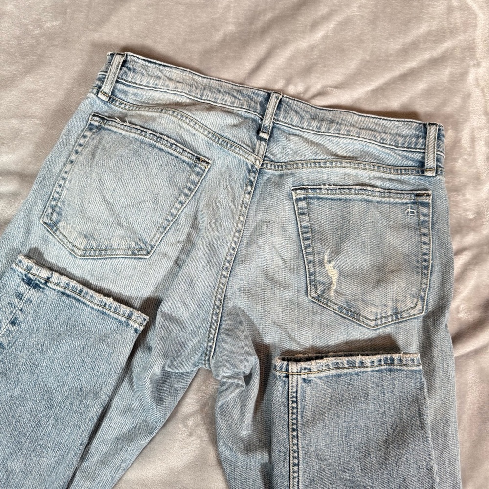 Rag & Bone Fit 2 Slim Jeans Mens 32x32 (Fits 34x32) Light Wash Button Fly